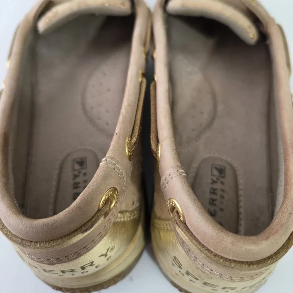 Sperry Gold Metallic Boat Shoes - Top-Sider - Picture 5 of 11